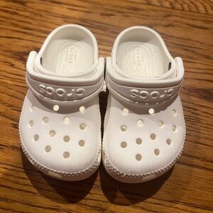 CROCS Kids White Classic Clog Sandals